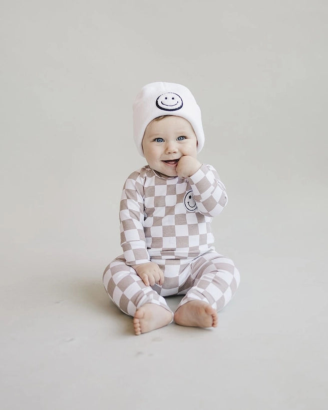 Checkered Smiley Lounge Set