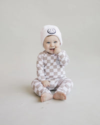 Checkered Smiley Lounge Set