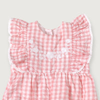 Nina Gingham Baby Bubble Romper