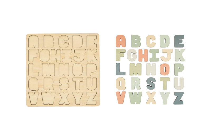 Wooden Alphabet Puzzle Toy