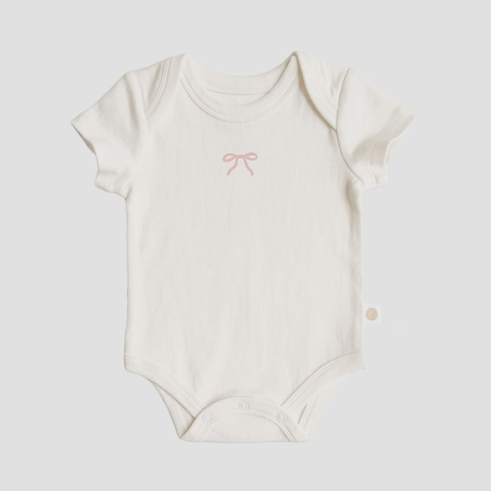 Pink Bow Baby Onesie