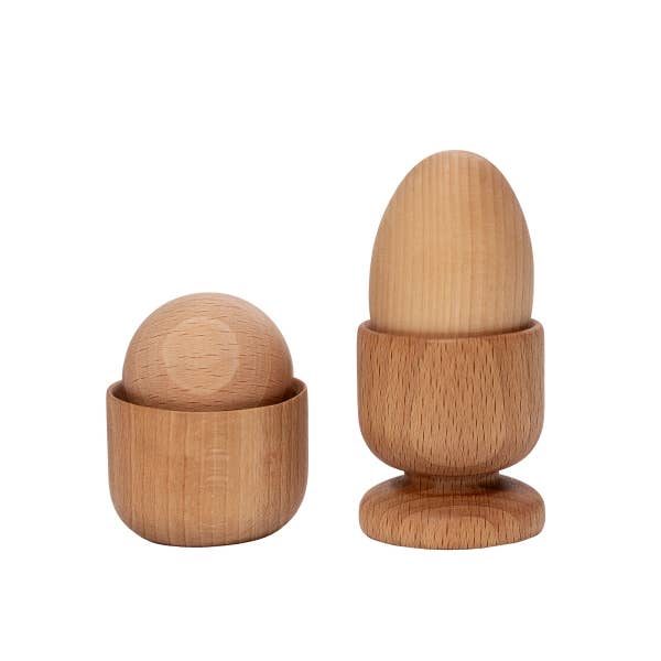 Montessori set: egg, ball and cup