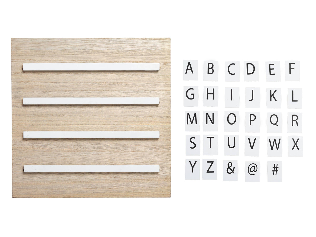 Wood Tile Letter Board