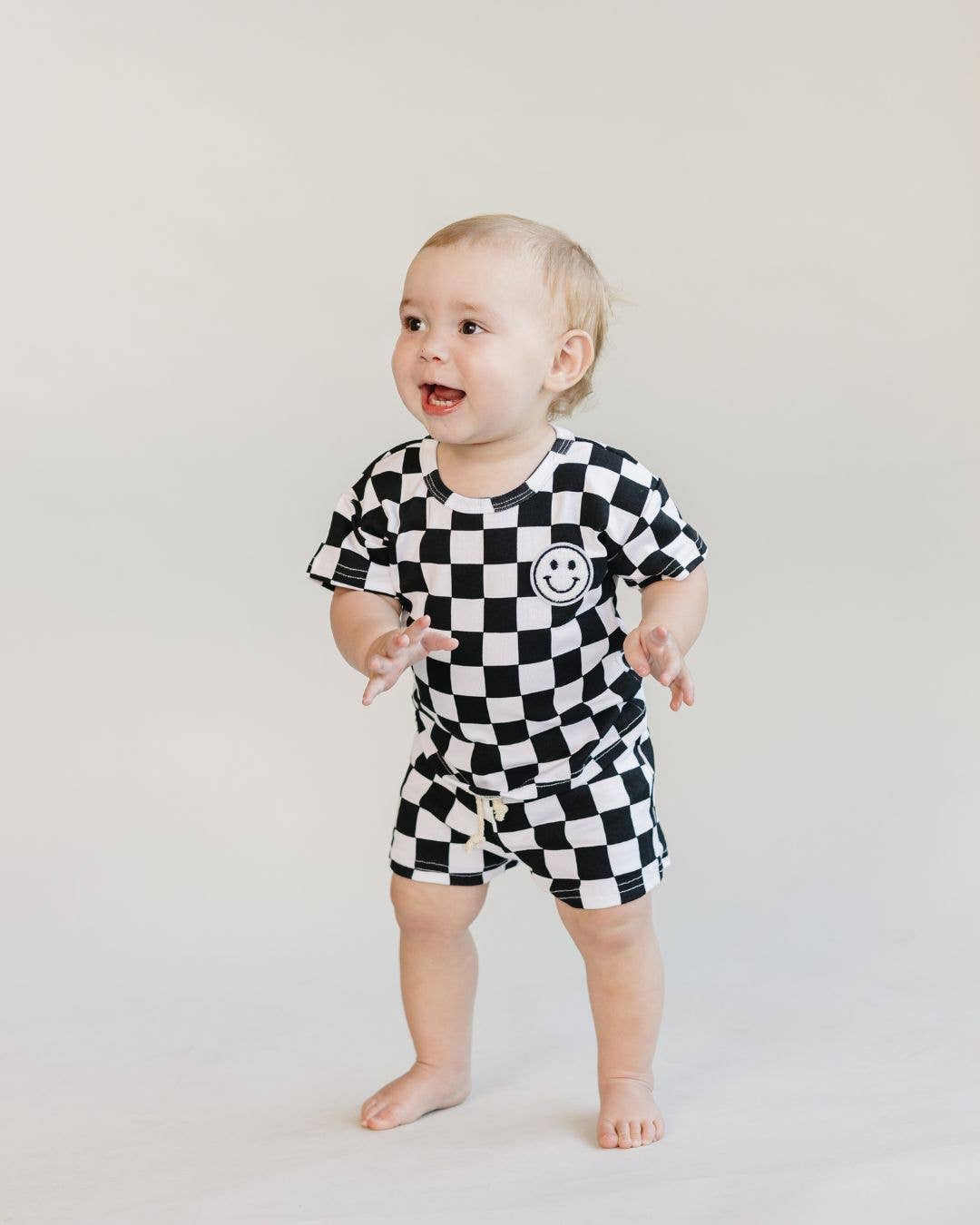 Checkered Shorts Set