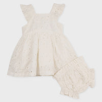 Eyelet Floral Dress & Bloomer