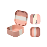 Pink Tie Dye Silicone Mini Bento Box