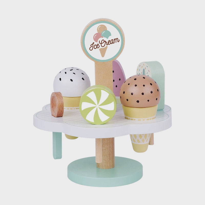 Wooden Ice Cream Set