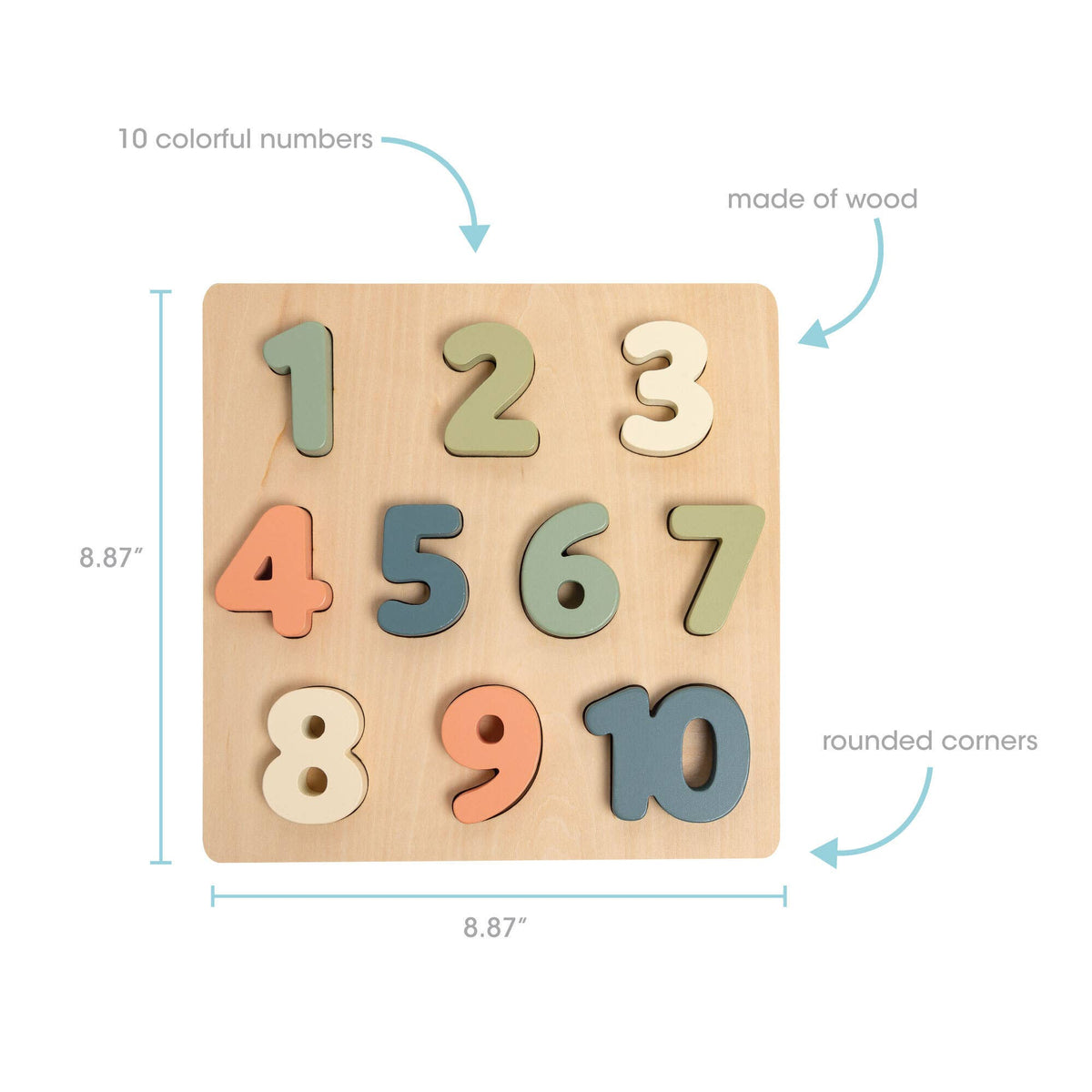 Wooden Numbers Puzzle Toy