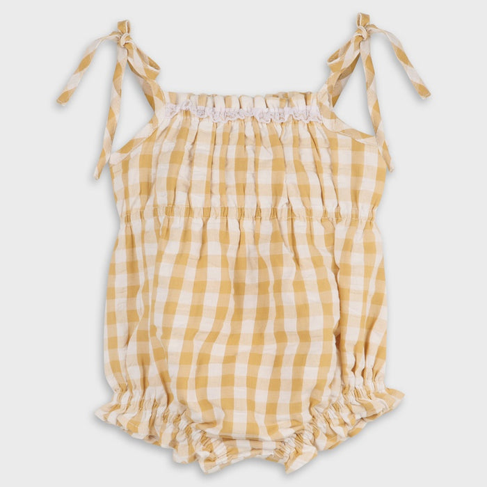 Lola Shoulder Tie Baby Romper