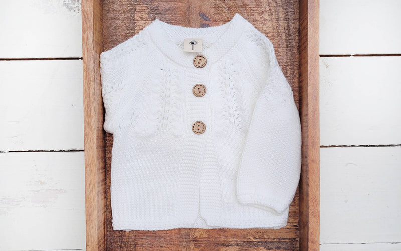 Baby Girl  Taupe Knit Cardigan