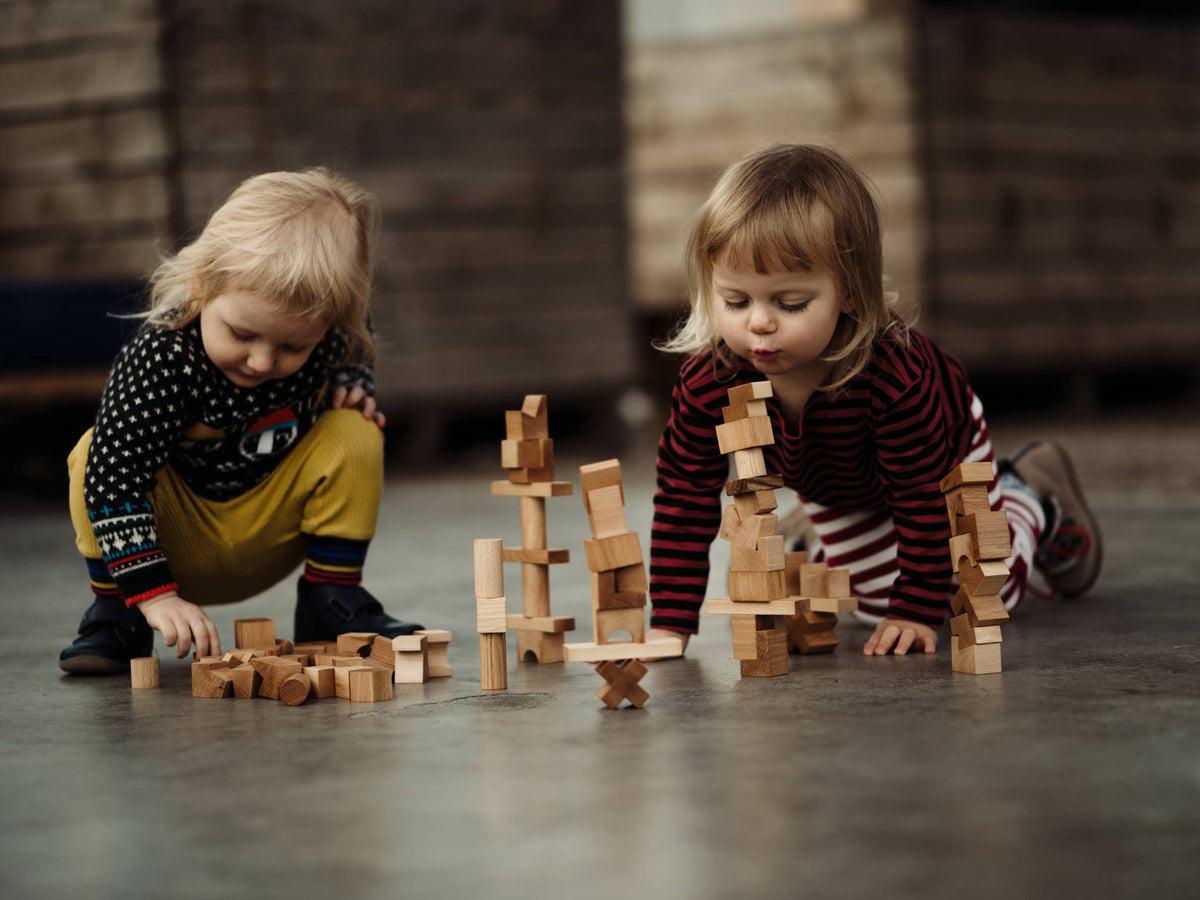 Stacking Montessori Toy Tower Natural