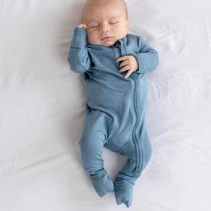 Ocean Blue Baby Bamboo Pajamas