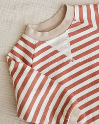 Poppy Stripe Crewneck Romper