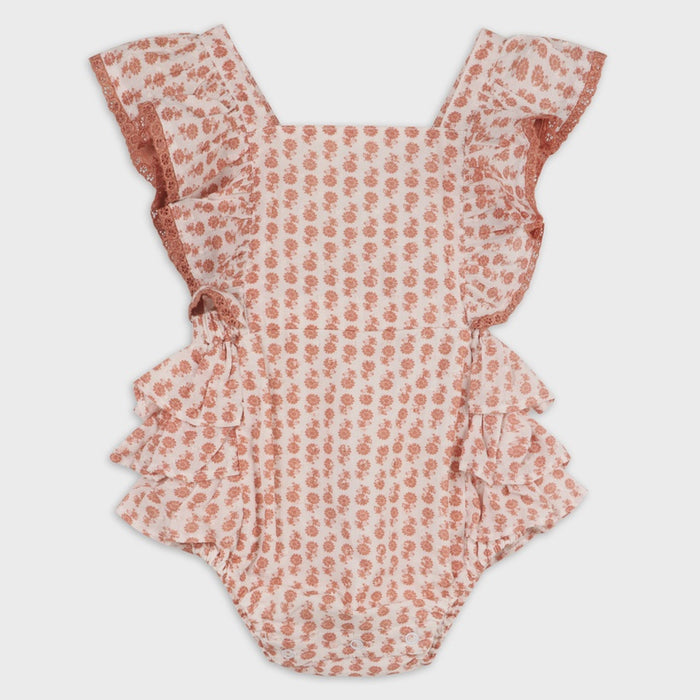 Vienna Dotted Baby Romper