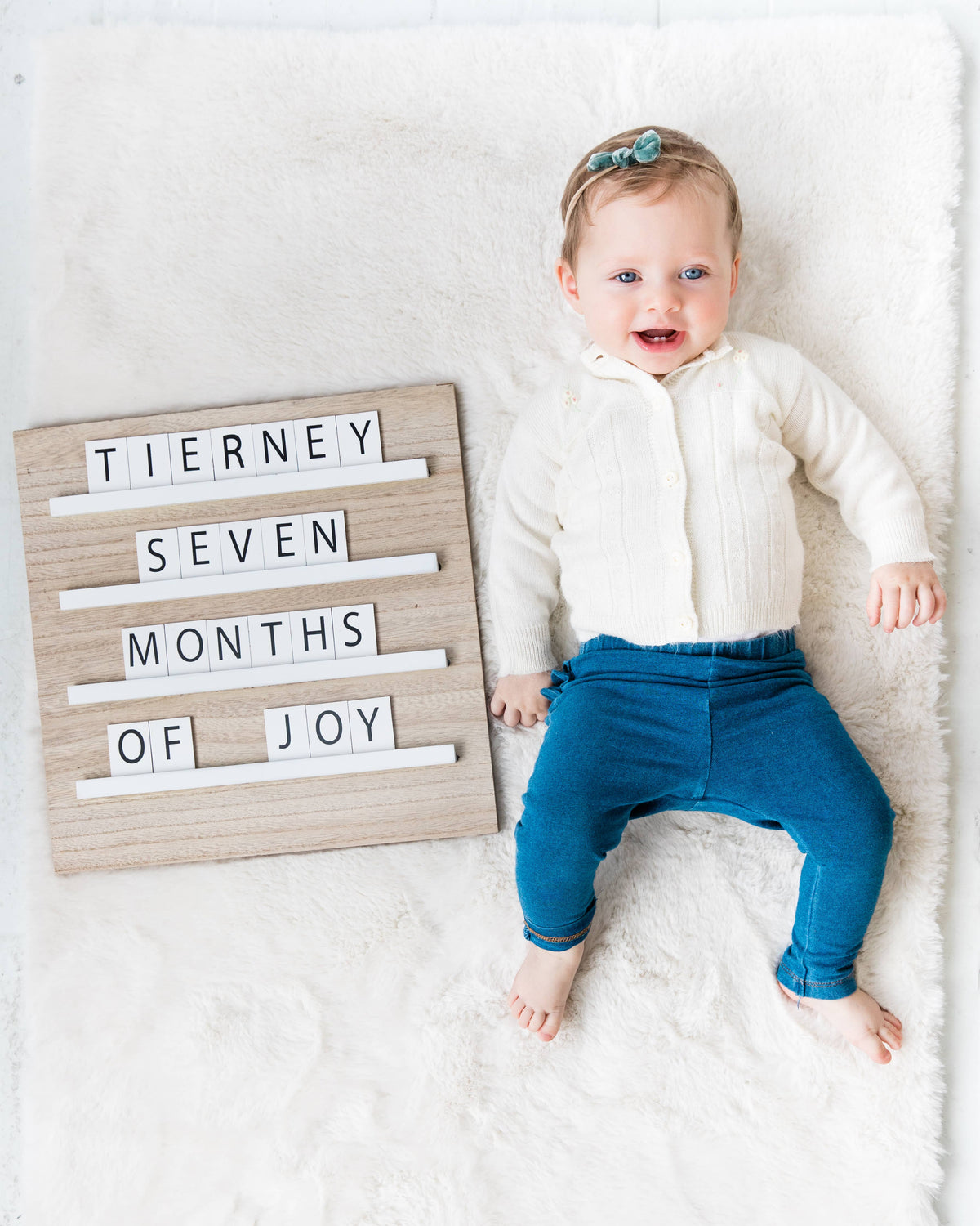 Wood Tile Letter Board