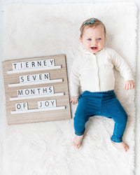 Wood Tile Letter Board