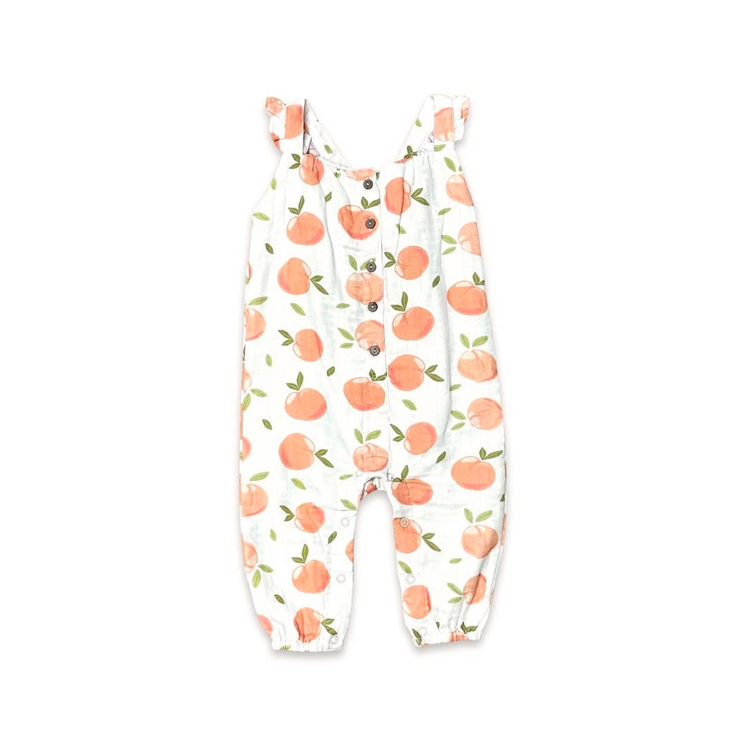 Peaches Ruffle & Button Jumpsuit