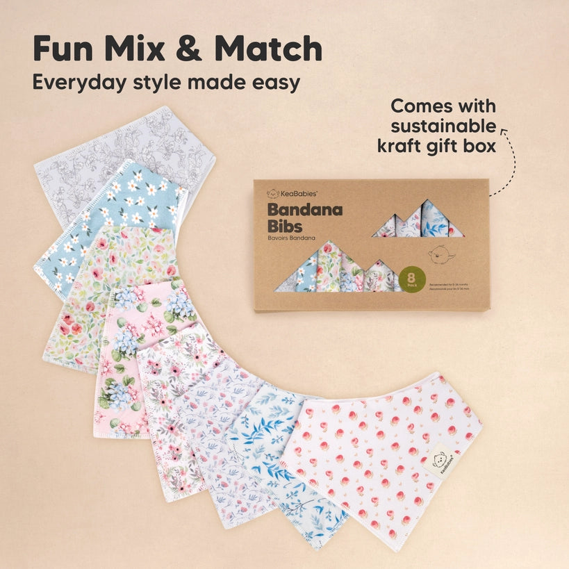 Bandana Bibs 8-pack