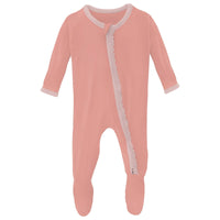 Muffin Ruffle Footie w/ 2 way Zip