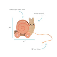 Snail Wooden Pull Toy