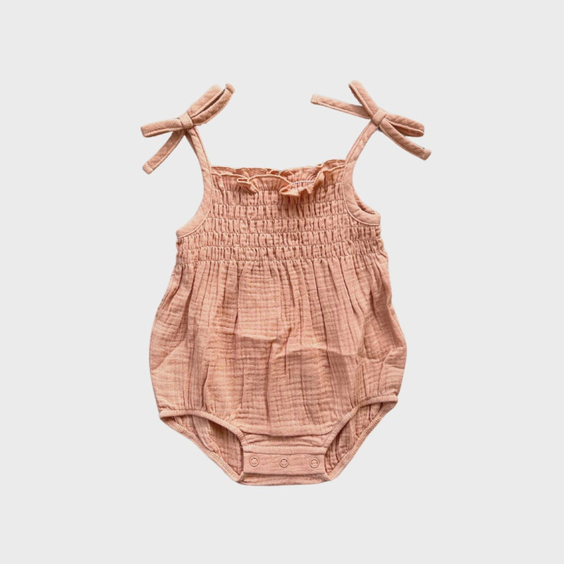 Baby Tie-Smocked Bodysuit