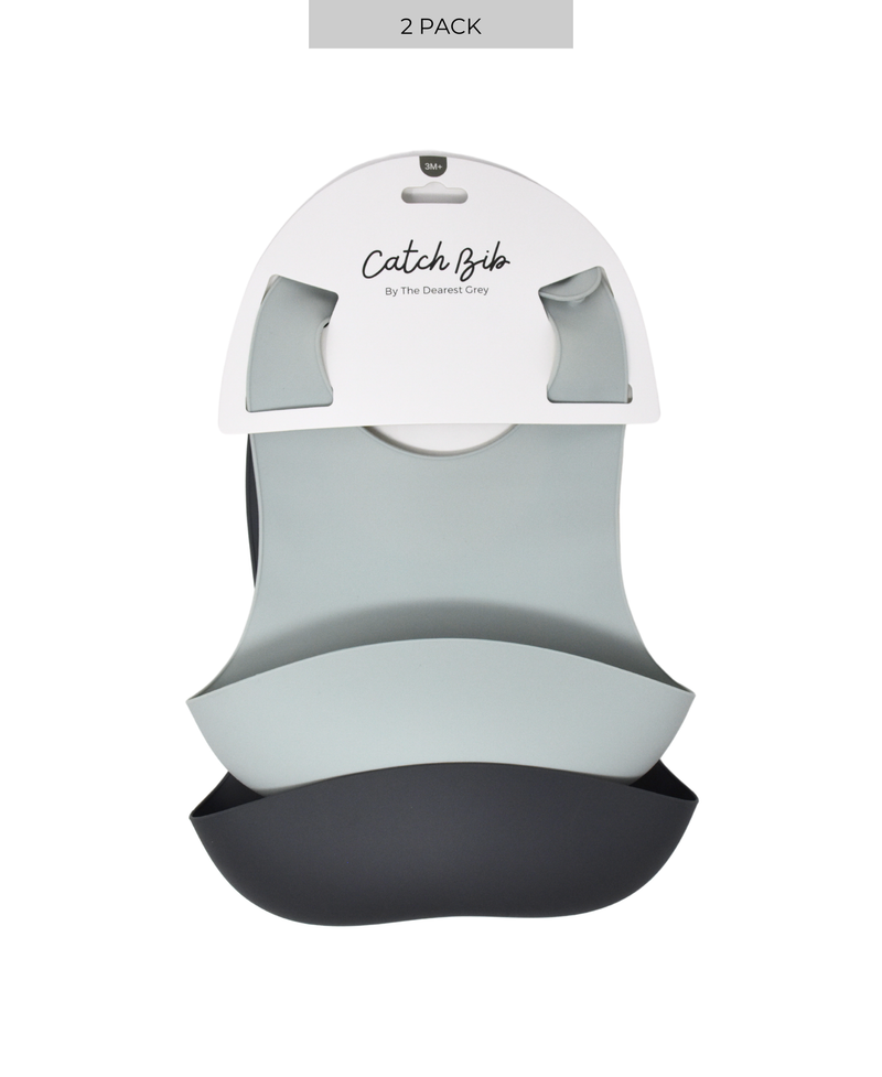 Silicone Catch Bib Set