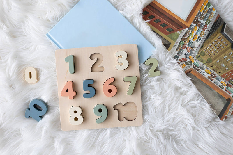 Wooden Numbers Puzzle Toy