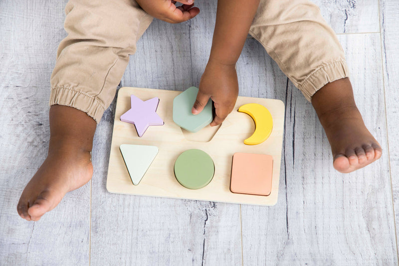 Wooden Shapes Puzzle Developmental Learning Toy