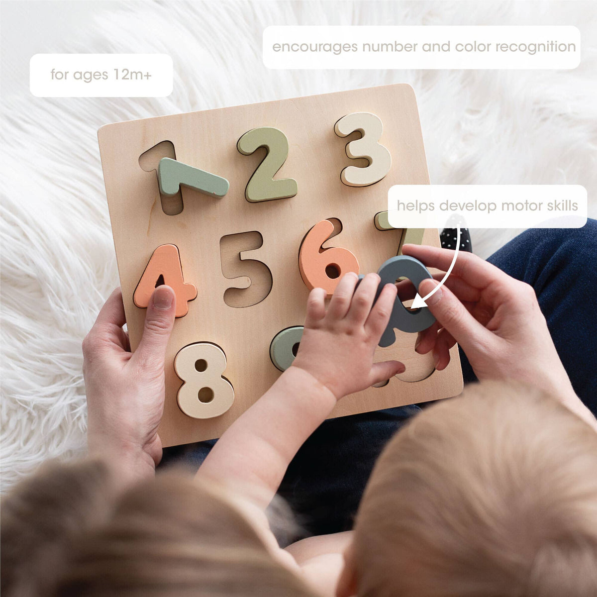 Wooden Numbers Puzzle Toy