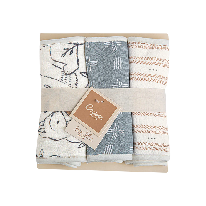 3-Pc. Burp Cloths