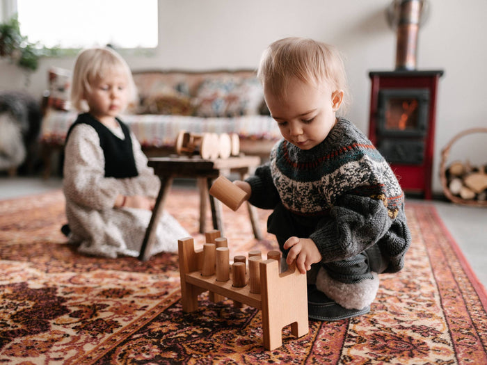 Pound-A-Peg Montessori  toy Natural