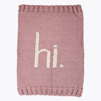 hi. Hand Knit Blanket