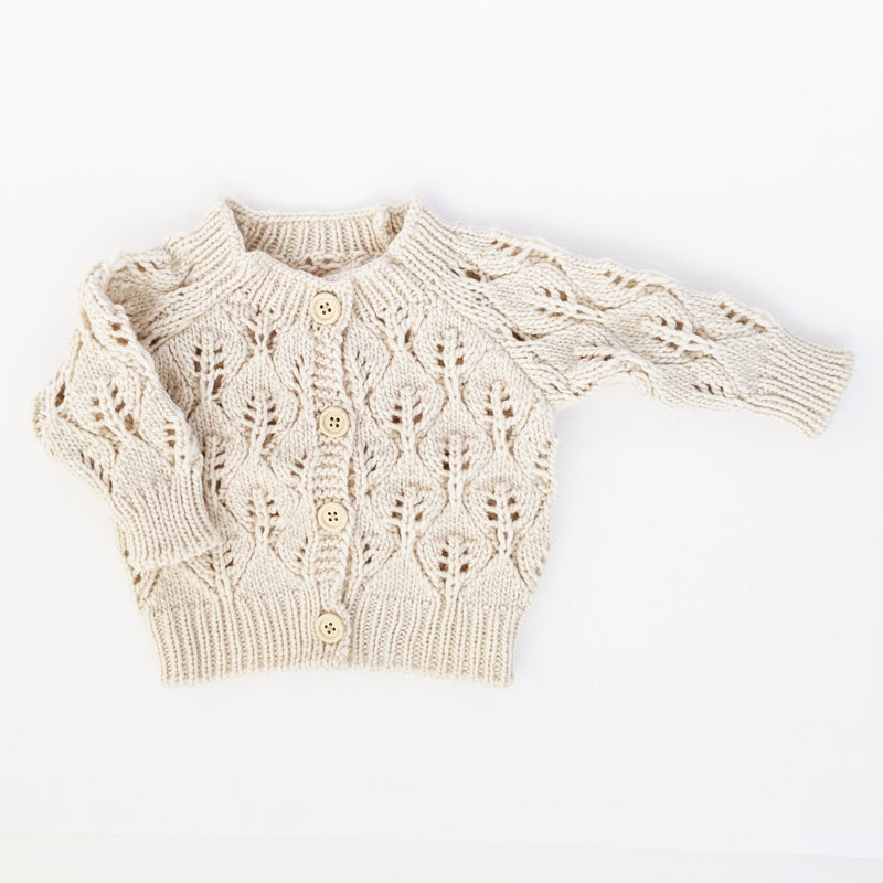 Leaf Lace Cardigan Sweater