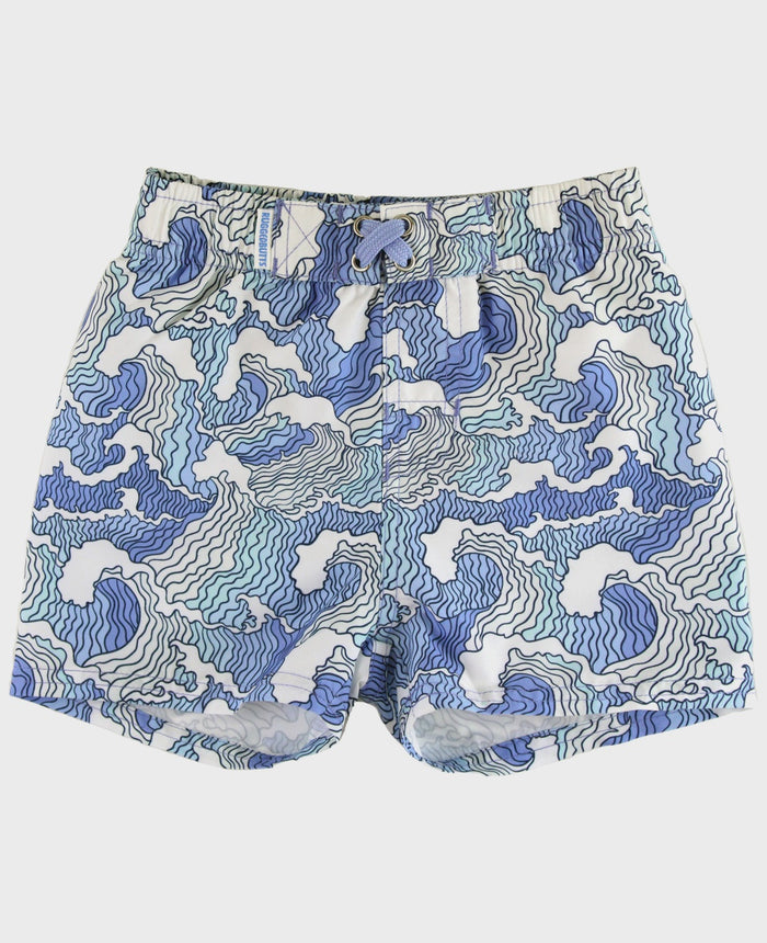 Boys Ocean Blue Swim Trunks