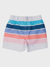 Boys Seaside Stripe Swim Trunks