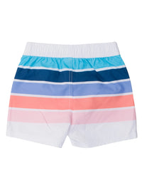 Boys Seaside Stripe Swim Trunks