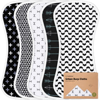 5-Pack Urban Burp Cloths