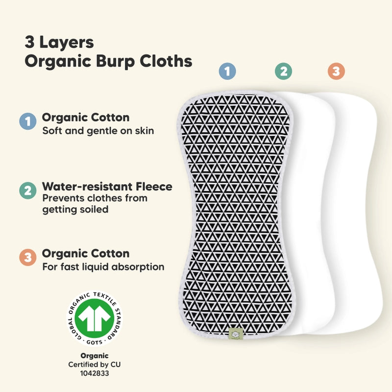 5-Pack Urban Burp Cloths