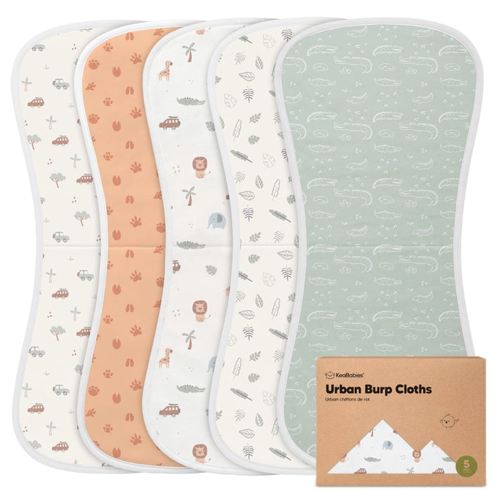 5-Pack Urban Burp Cloths