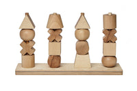 Stacking Montessori Toy XL Natural