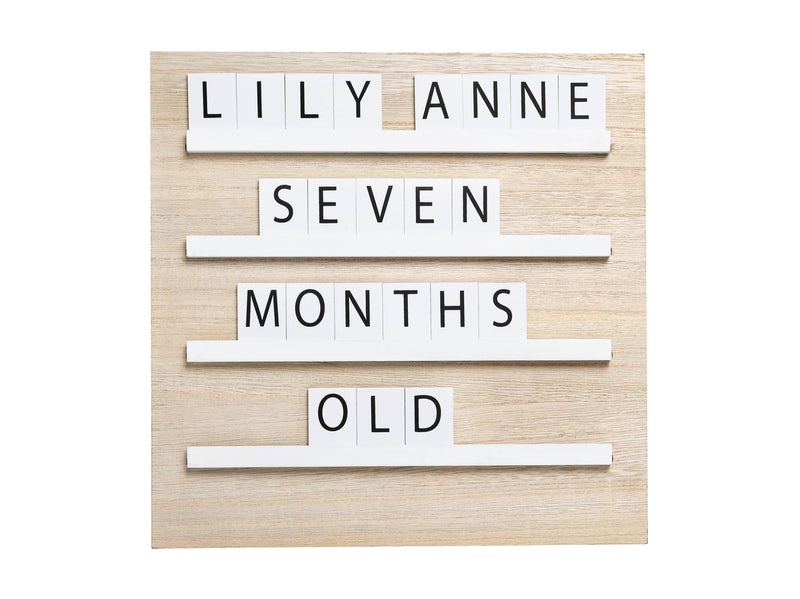 Wood Tile Letter Board