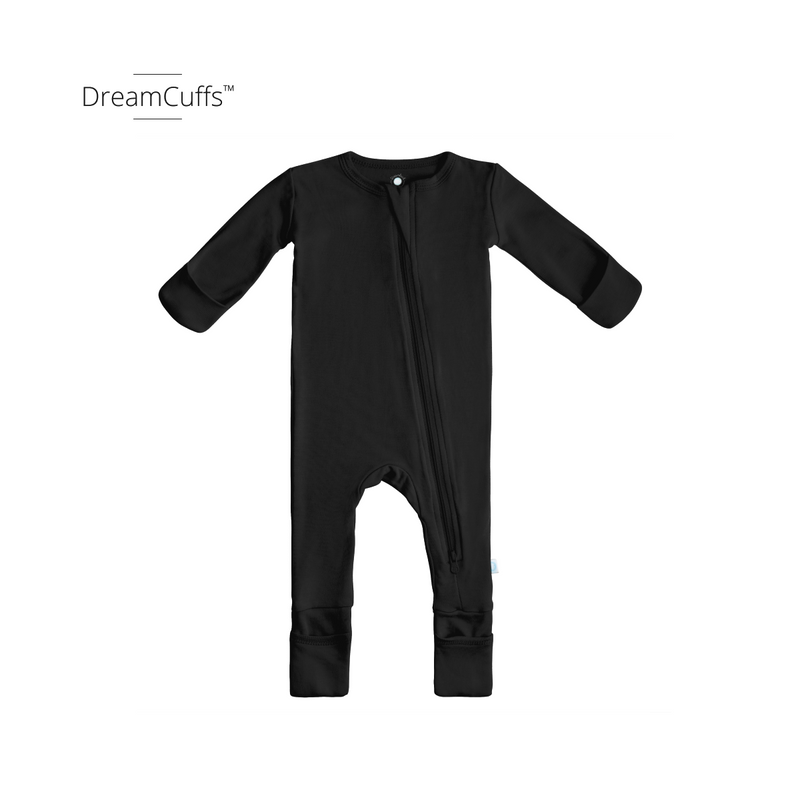 Midnight Black Baby Bamboo Pajamas